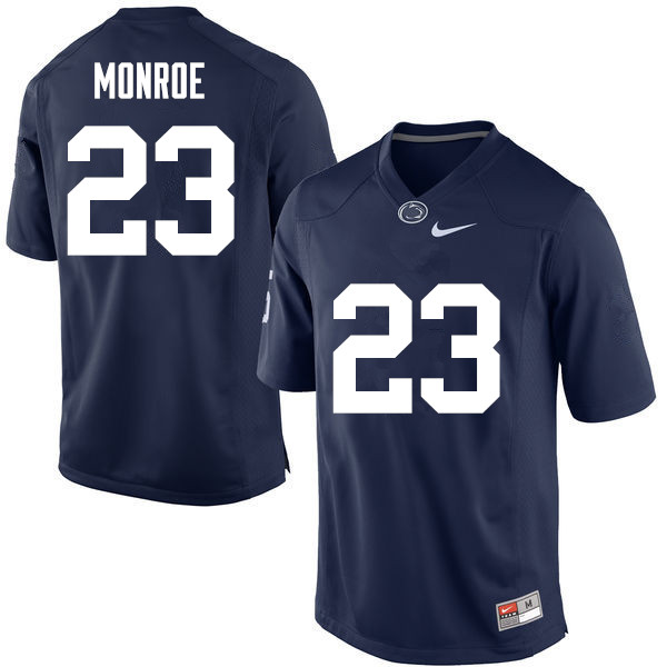 Men Penn State Nittany Lions #23 Ayron Monroe College Football Jerseys-Navy